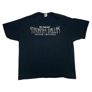 Rick Fairless Strokers Dallas Custom Choppers Men's T Shirt 2XL Motorcycle Biker